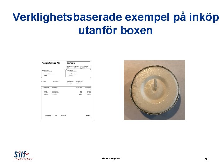 Verklighetsbaserade exempel på inköp utanför boxen Silf Competence 18 