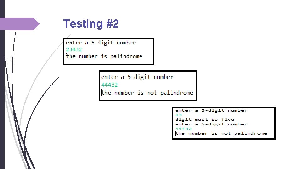 Testing #2 Testing #2
