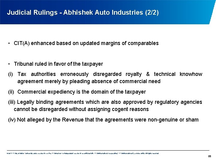 Judicial Rulings - Abhishek Auto Industries (2/2) • CIT(A) enhanced based on updated margins