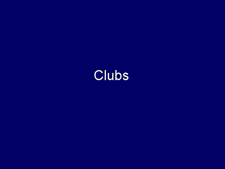 Clubs 