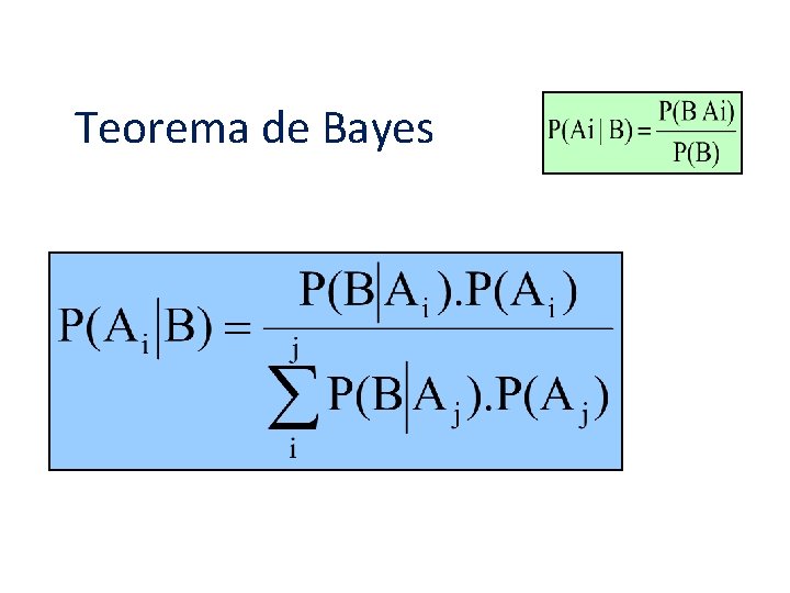 Teorema de Bayes 