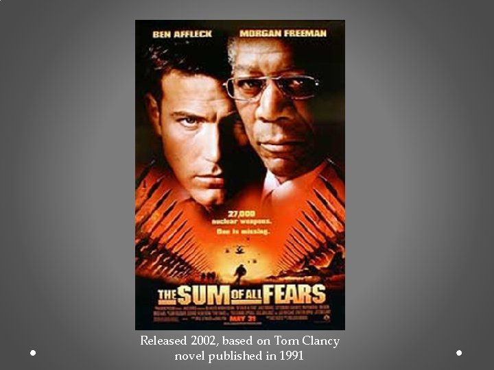 Released 2002, based on Tom Clancy novel published in 1991 