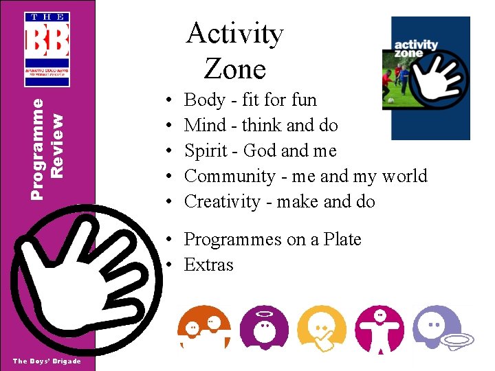 Programme Review Activity Zone • • • Body - fit for fun Mind -