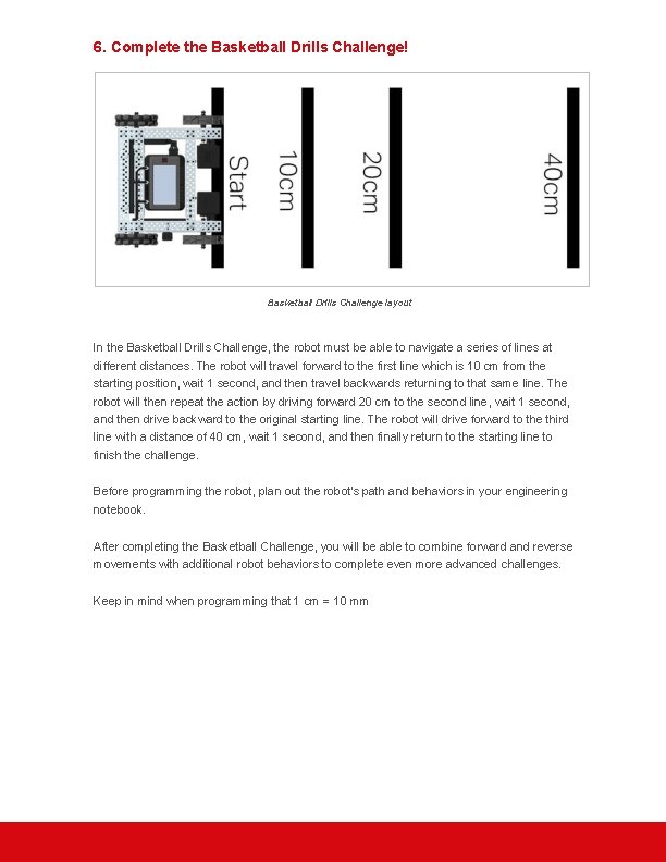 6. Complete the Basketball Drills Challenge! Basketball Drills Challenge layout In the Basketball Drills