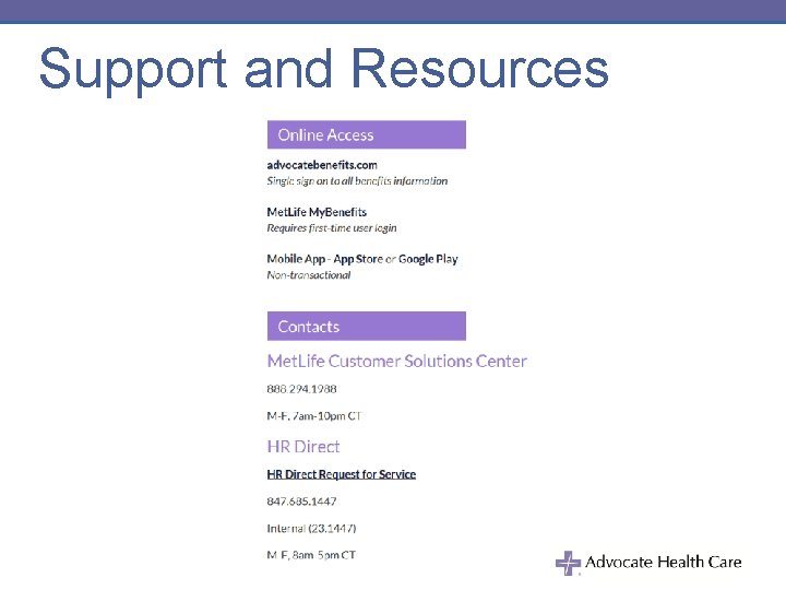 Support and Resources 