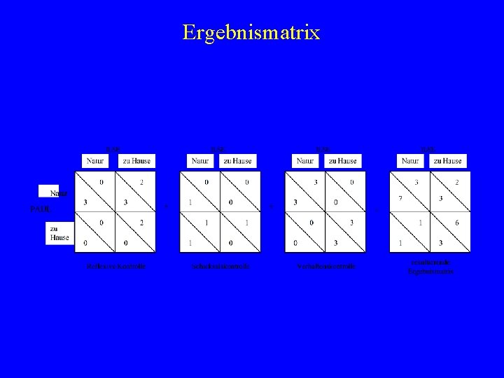 Ergebnismatrix 