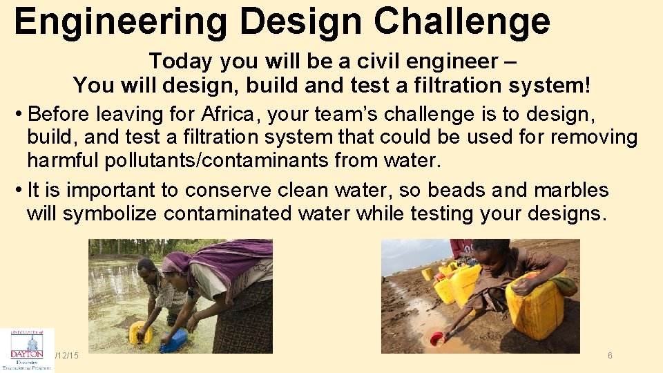 Engineering Design Challenge Today you will be a civil engineer – You will design,