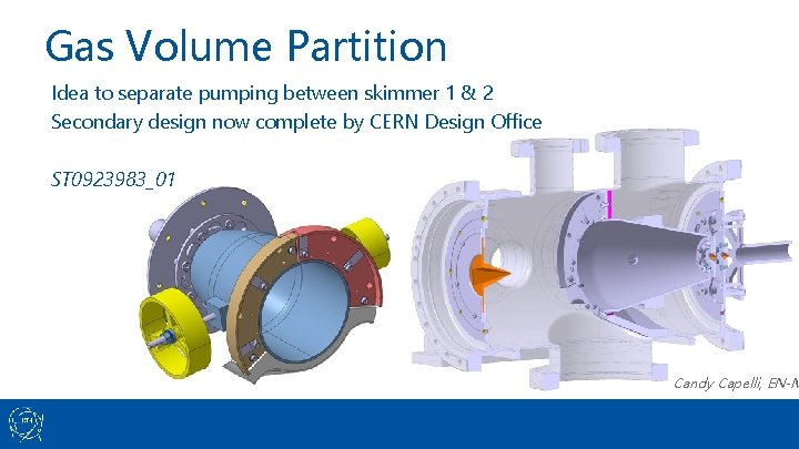 Gas Volume Partition Idea to separate pumping between skimmer 1 & 2 Secondary design