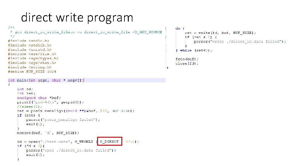 direct write program 
