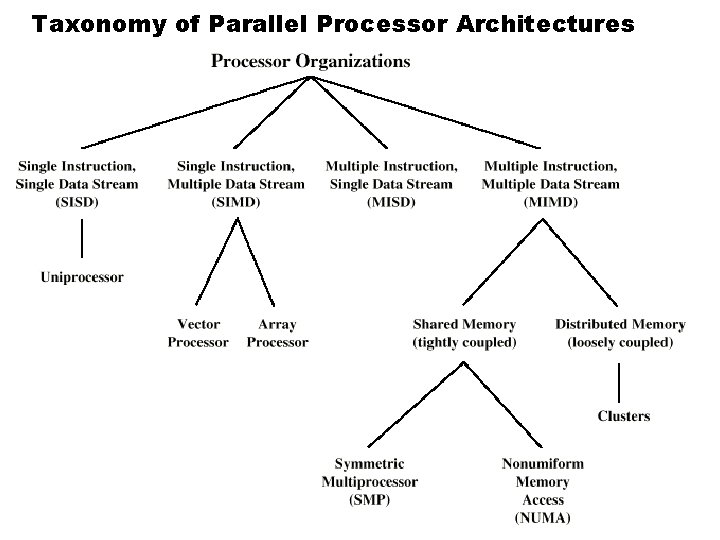 Taxonomy of Parallel Processor Architectures 