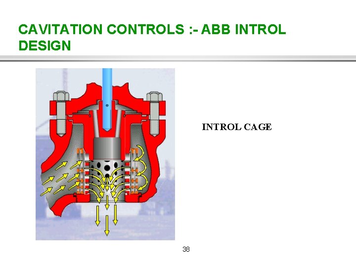 CAVITATION CONTROLS : - ABB INTROL DESIGN INTROL CAGE 38 