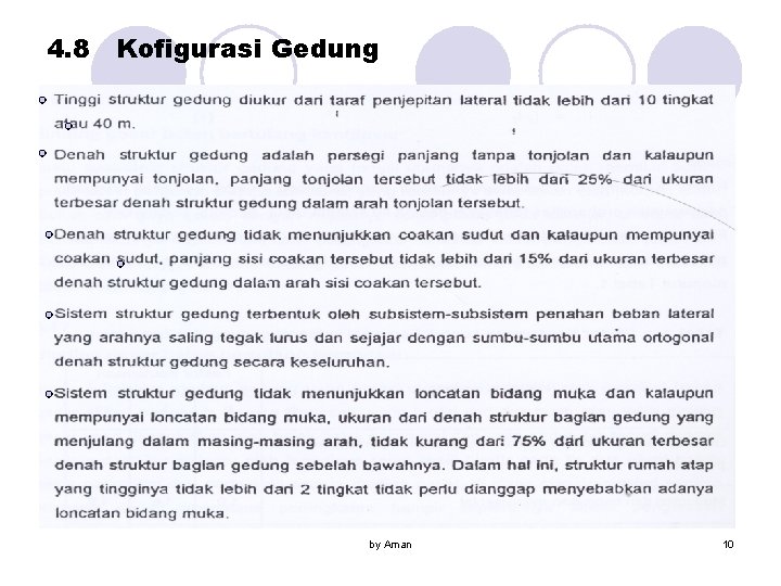 4. 8 Kofigurasi Gedung by Aman 10 