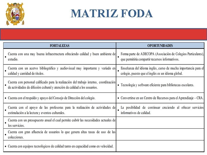 MATRIZ FODA 