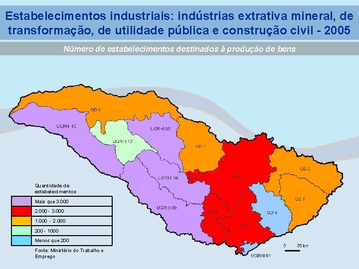 Estabelecimentos industriais: indústrias extrativa mineral, de transformação, de utilidade pública e construção civil -