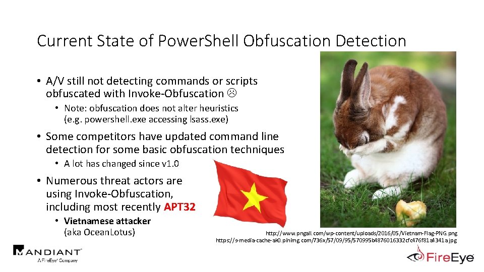 Current State of Power. Shell Obfuscation Detection • A/V still not detecting commands or