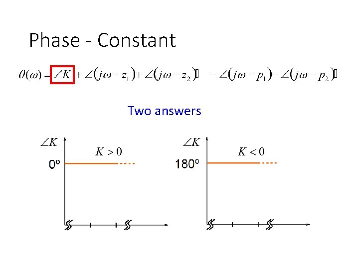 Phase - Constant Two answers 