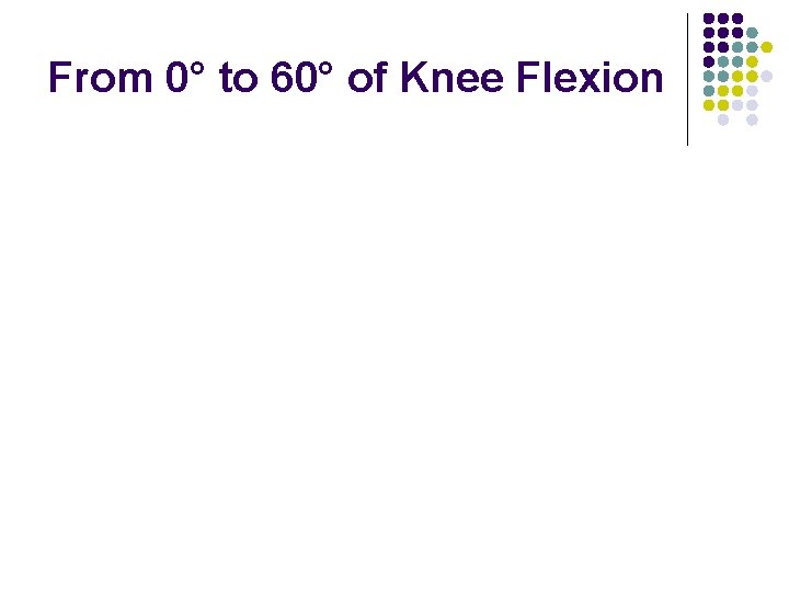 From 0° to 60° of Knee Flexion 