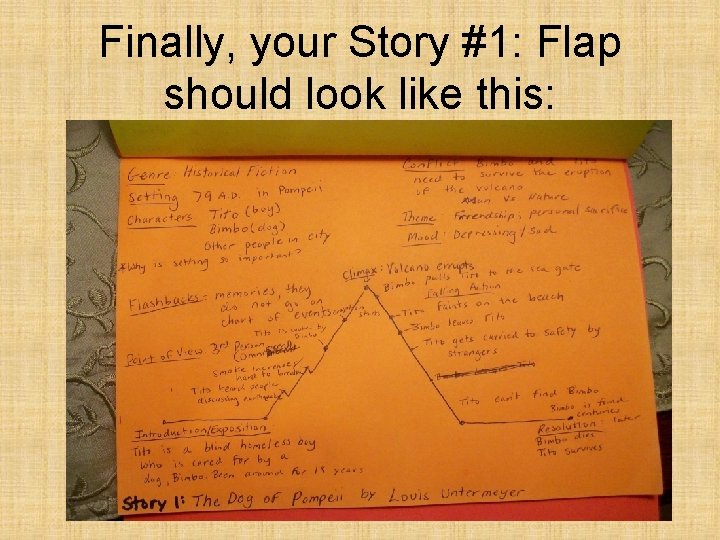 Finally, your Story #1: Flap should look like this: 