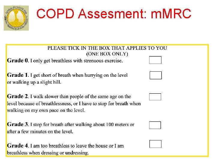 COPD Assesment: m. MRC 