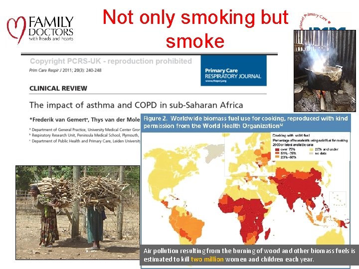 Not only smoking but smoke Air pollution resulting from the burning of wood and