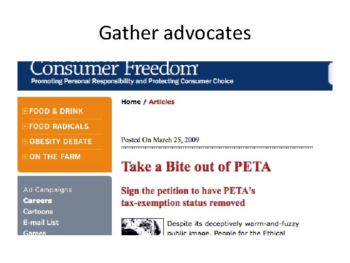 Gather advocates 