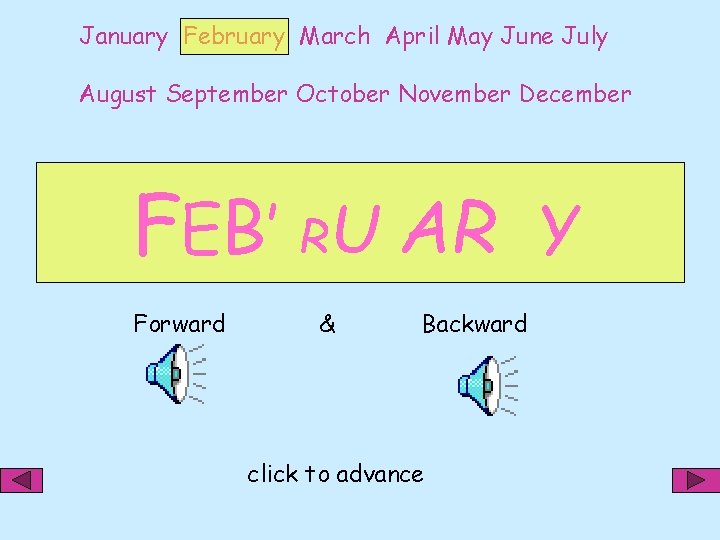 January February March April May June July August September October November December FEB’ RU