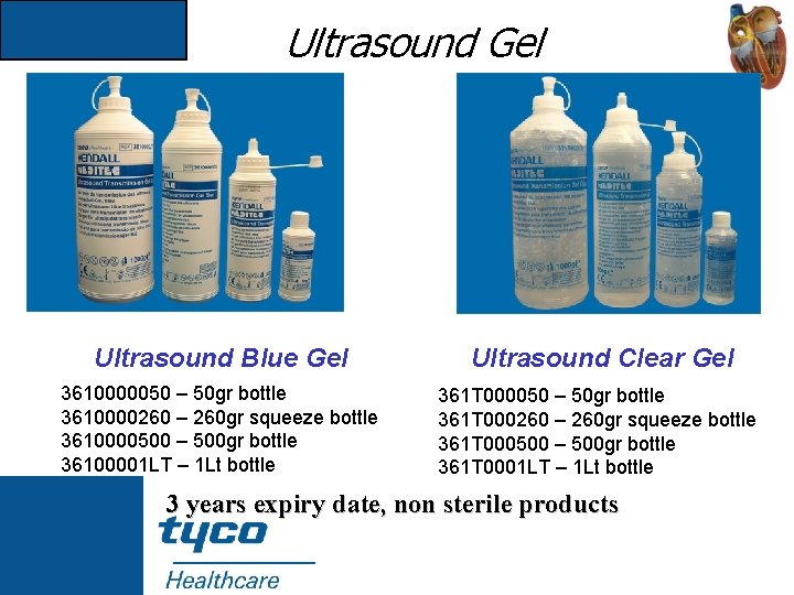 Ultrasound Gel Ultrasound Blue Gel Ultrasound Clear Gel 3610000050 – 50 gr bottle 3610000260