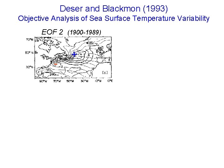 Deser and Blackmon (1993) Objective Analysis of Sea Surface Temperature Variability EOF 2 (1900