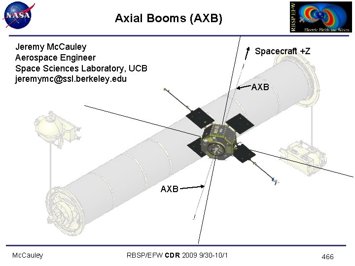 Axial Booms (AXB) Jeremy Mc. Cauley Aerospace Engineer Space Sciences Laboratory, UCB jeremymc@ssl. berkeley.