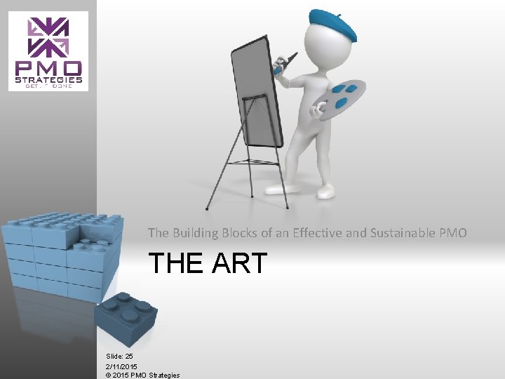 The Building Blocks of an Effective and Sustainable PMO THE ART Slide: 25 2/11/2015