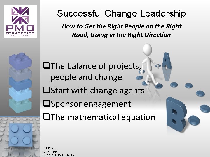 Successful Change Leadership How to Get the Right People on the Right Road, Going