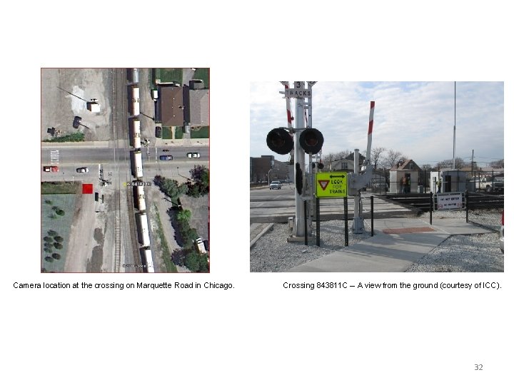 Camera location at the crossing on Marquette Road in Chicago. Crossing 843811 C –