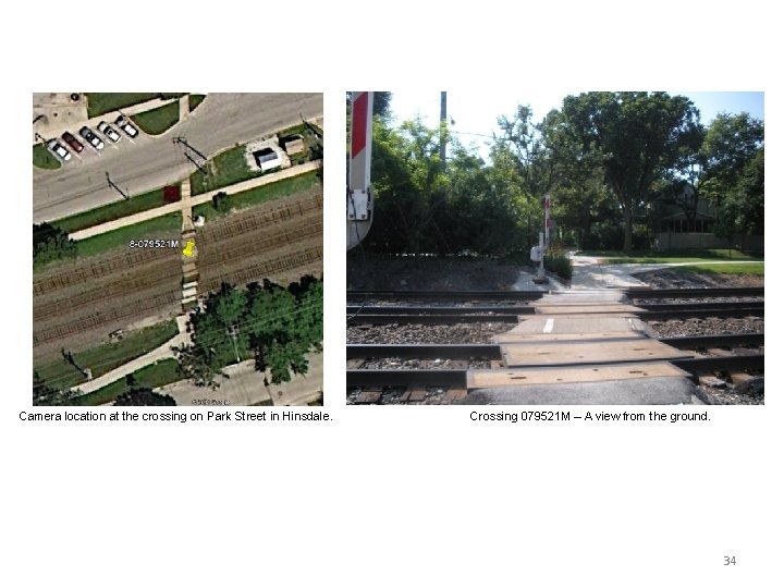 Camera location at the crossing on Park Street in Hinsdale. Crossing 079521 M –