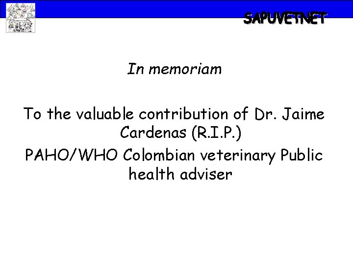 In memoriam To the valuable contribution of Dr. Jaime Cardenas (R. I. P. )