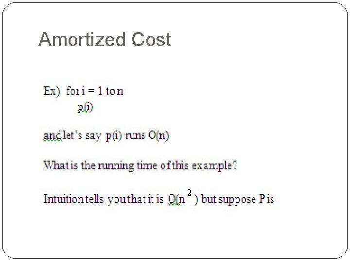 Amortized Cost 