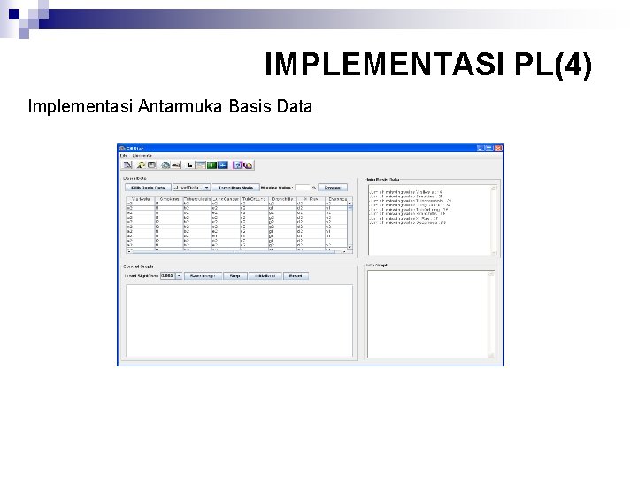 IMPLEMENTASI PL(4) Implementasi Antarmuka Basis Data 