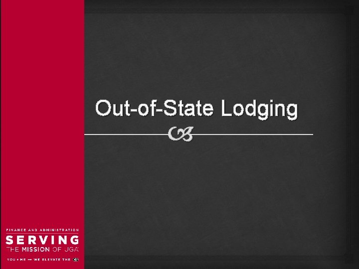 Out-of-State Lodging 