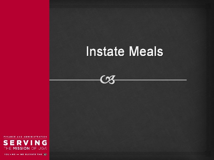 Instate Meals 