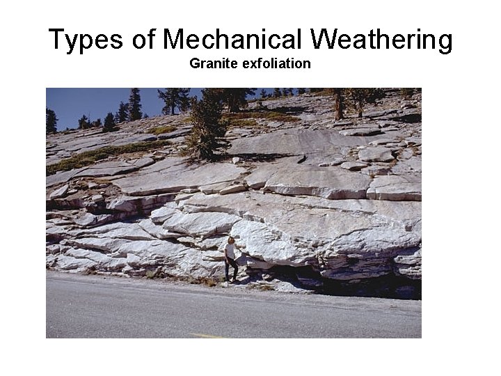 Types of Mechanical Weathering Granite exfoliation 