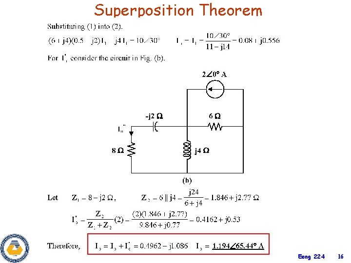Superposition Theorem Eeng 224 16 