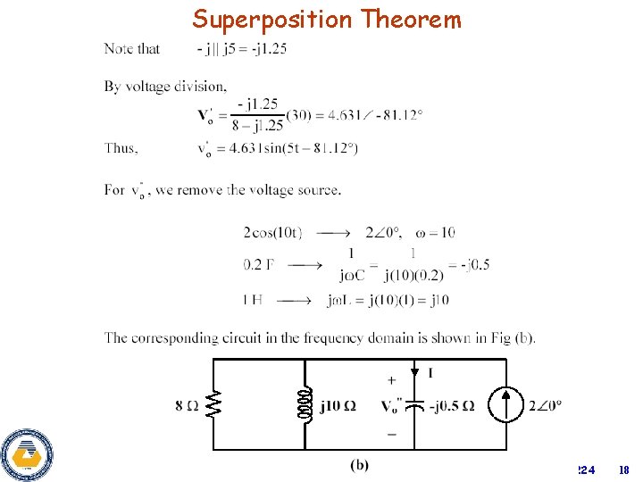 Superposition Theorem Eeng 224 18 
