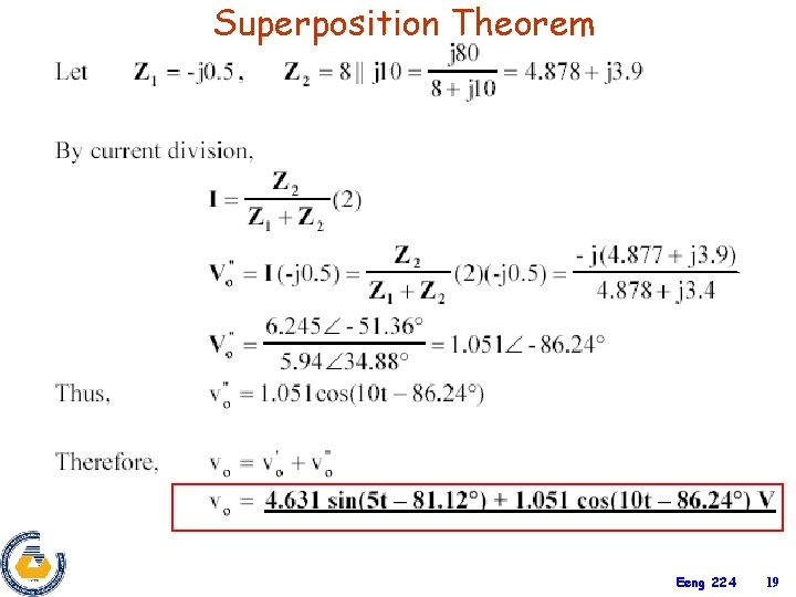 Superposition Theorem Eeng 224 19 