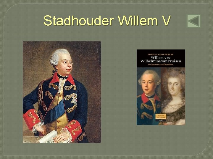 Stadhouder Willem V 