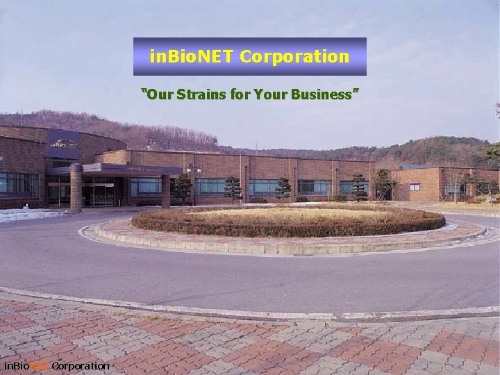 in. Bio. NET Corporation “Our Strains for Your Business” in. Bio. NET Corporation 