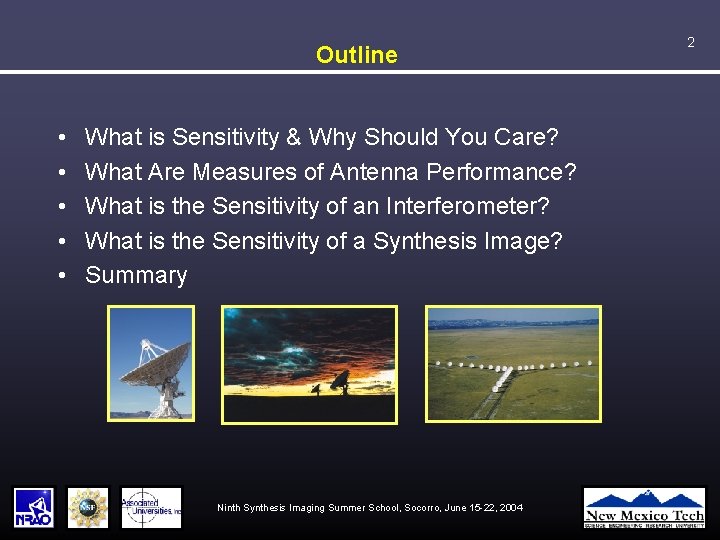 Outline • • • What is Sensitivity & Why Should You Care? What Are