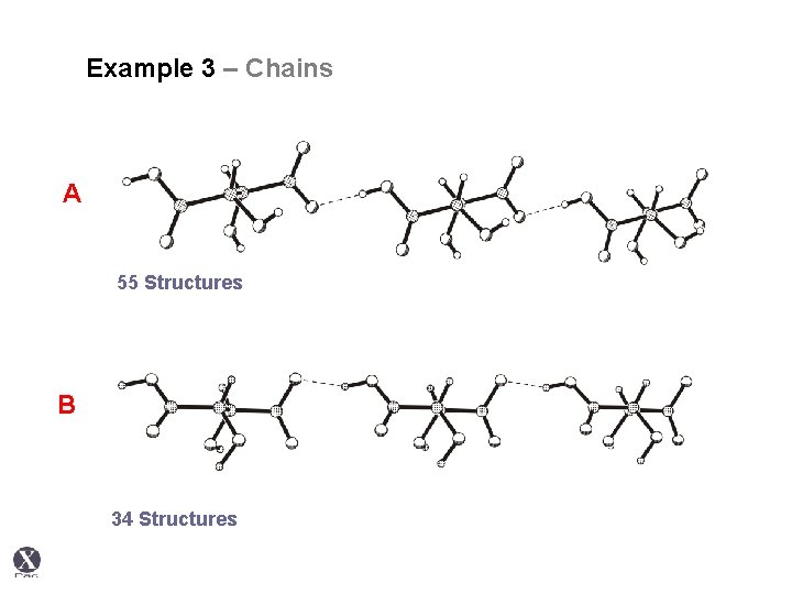 Example 3 – Chains A 55 Structures B 34 Structures 