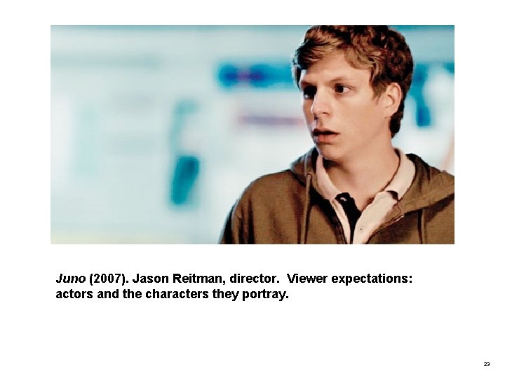 Juno (2007). Jason Reitman, director. Viewer expectations: actors and the characters they portray. 23