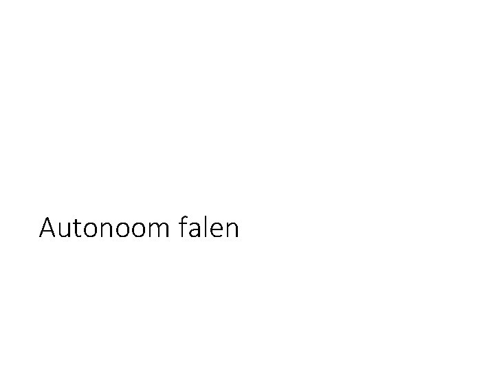 Autonoom falen 