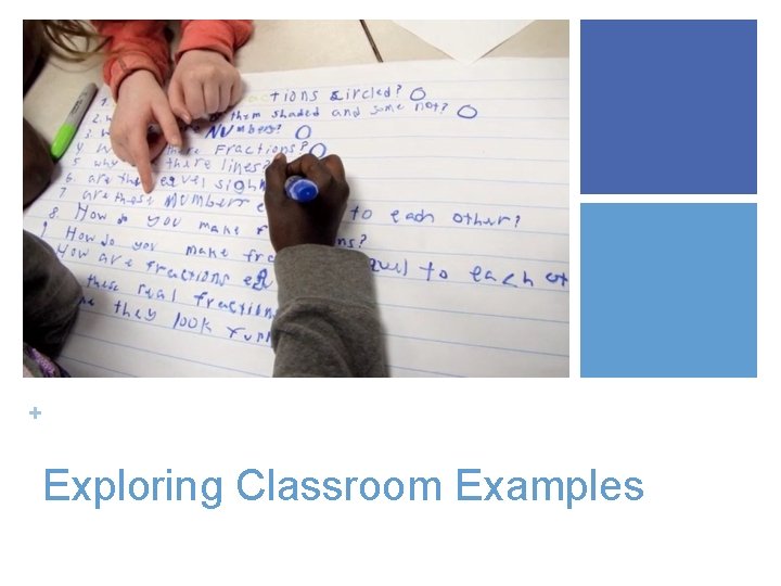 + Exploring Classroom Examples 