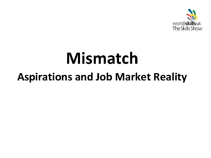 Mismatch Aspirations and Job Market Reality 